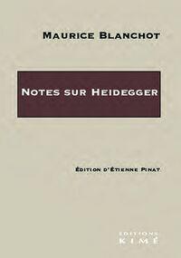 Notes sur Heidegger